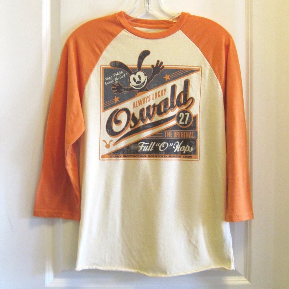 Disney Parks "Always Lucky Oswald" Baseball Jersey, Small
